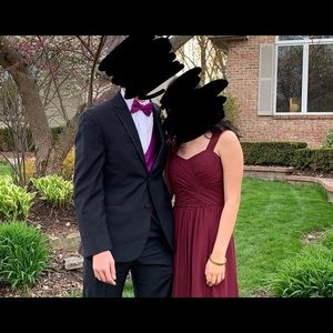 Wine Prom Dress